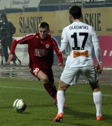 Bartosz Szeliga w barwach Piasta zadebiutował w meczu z Górnikiem
